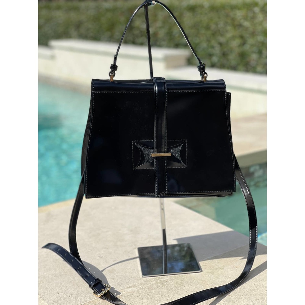 Tres Rare IACUCCI Leather Satchel/Crossbody